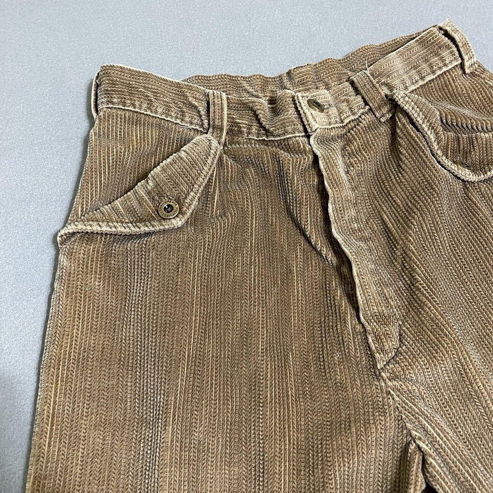 Vtg Womens Corduroy Pants Knickers Tan Cropped Equestrian Talon Zipper Sz 11 - Picture 7 of 16